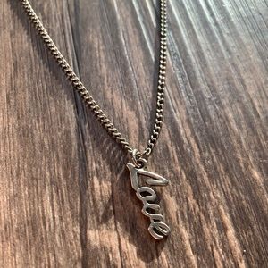 Silver Love Necklace